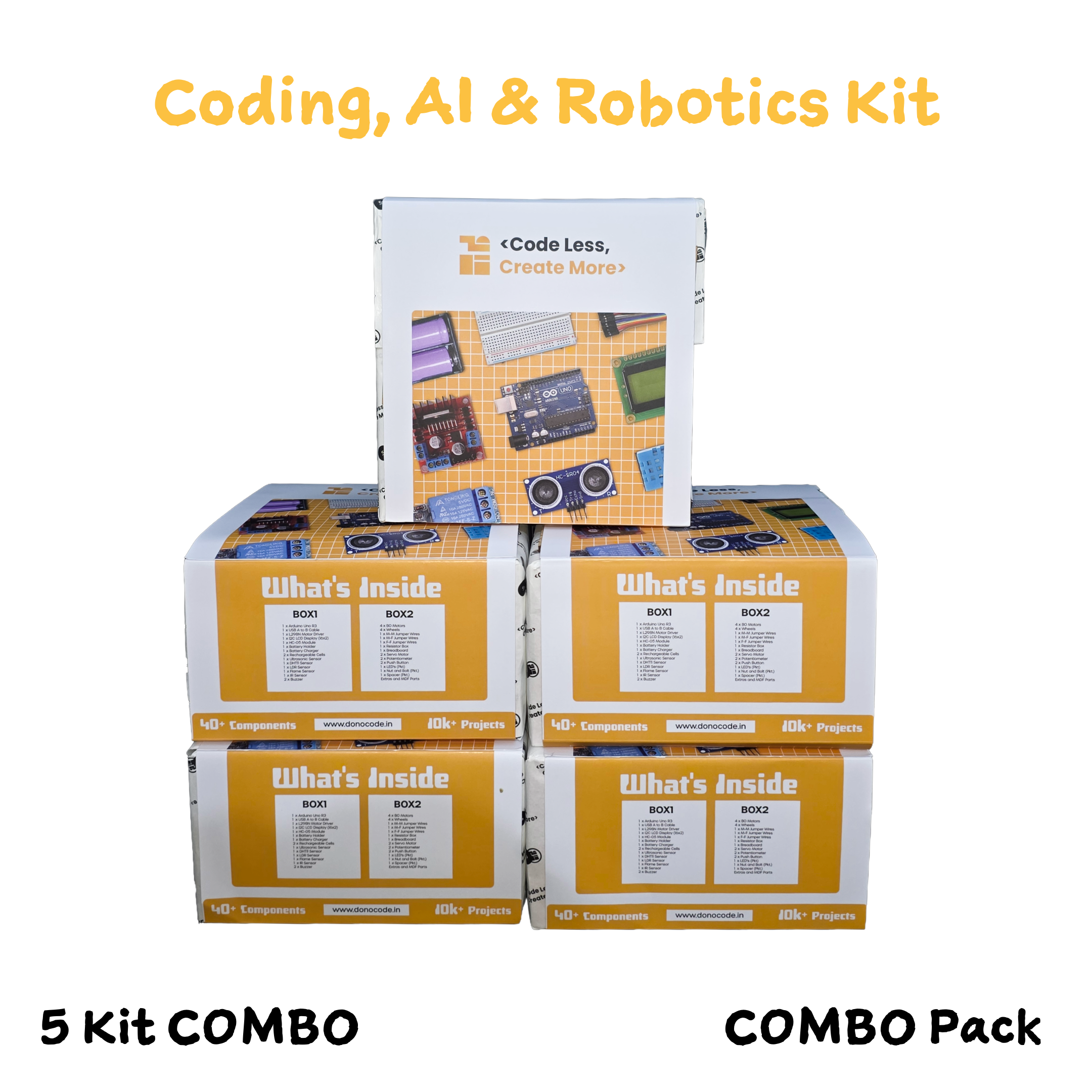 Coding. AI & Robotics Kit - Combo Bundle - DoNoCode