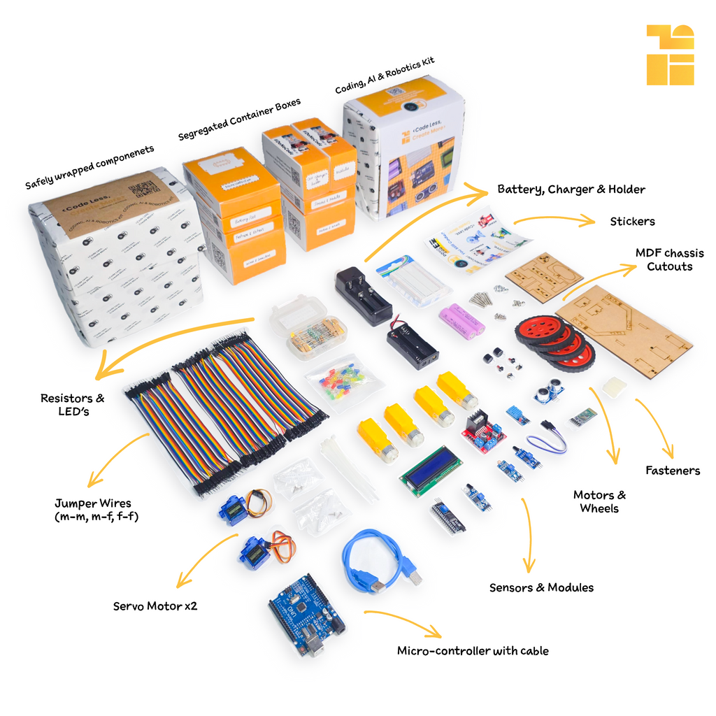 Coding, AI & Robotics Kit by DoNoCode™